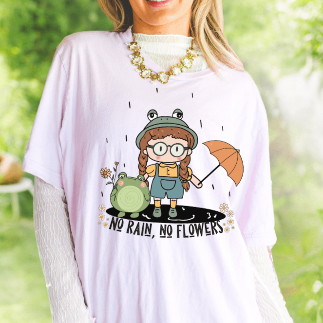 No Rain, No Flowers, Softstyle Tee