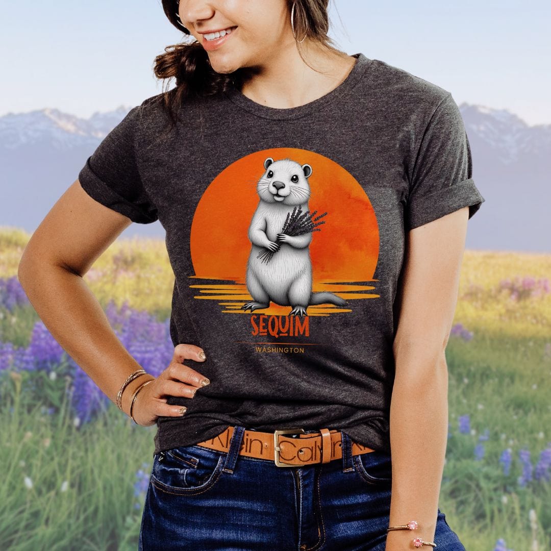 Sequim Marmot Sunset, Softstyle Tee