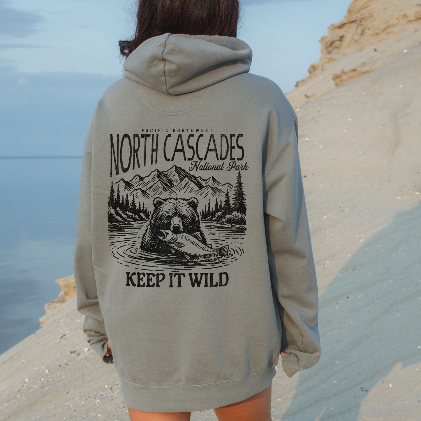 North Cascades National Park Comfort Colors Hoodie