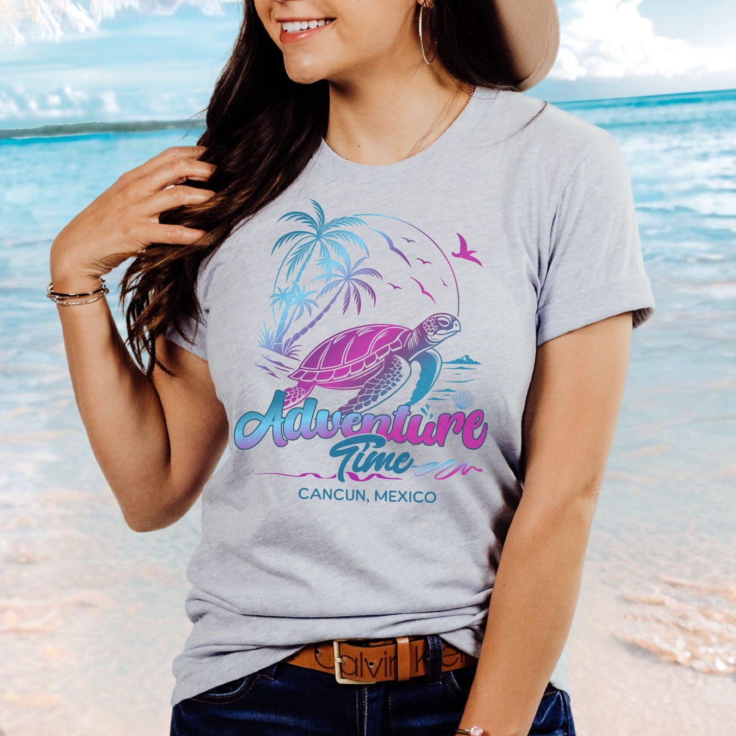 Cancun Adventure Time, Softsyle Tee