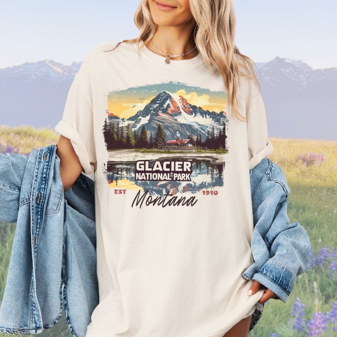 Glacier, Montana NP Vintage Style Tee