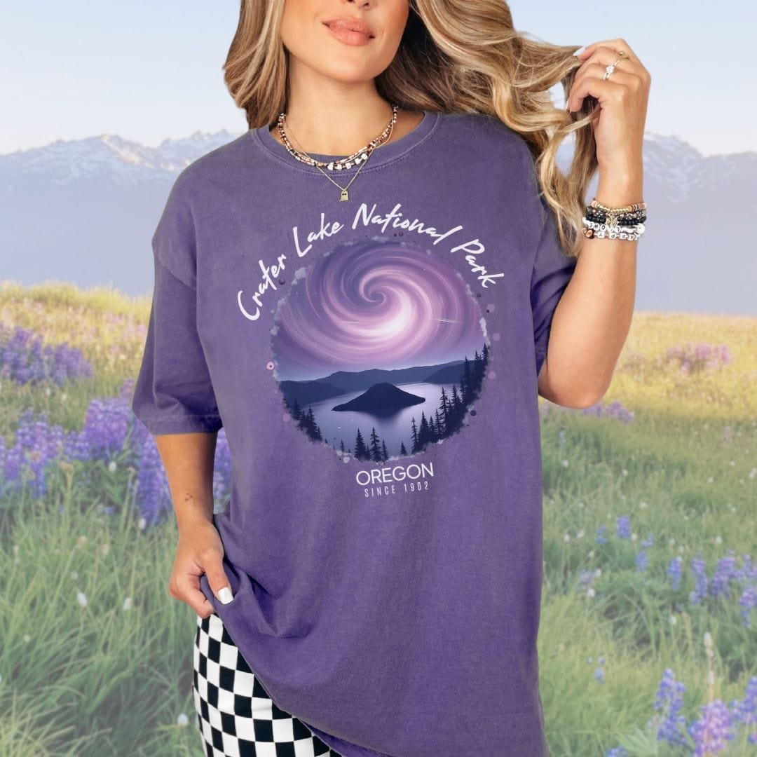 Cosmic Crater Lake, Vintage Style Tee