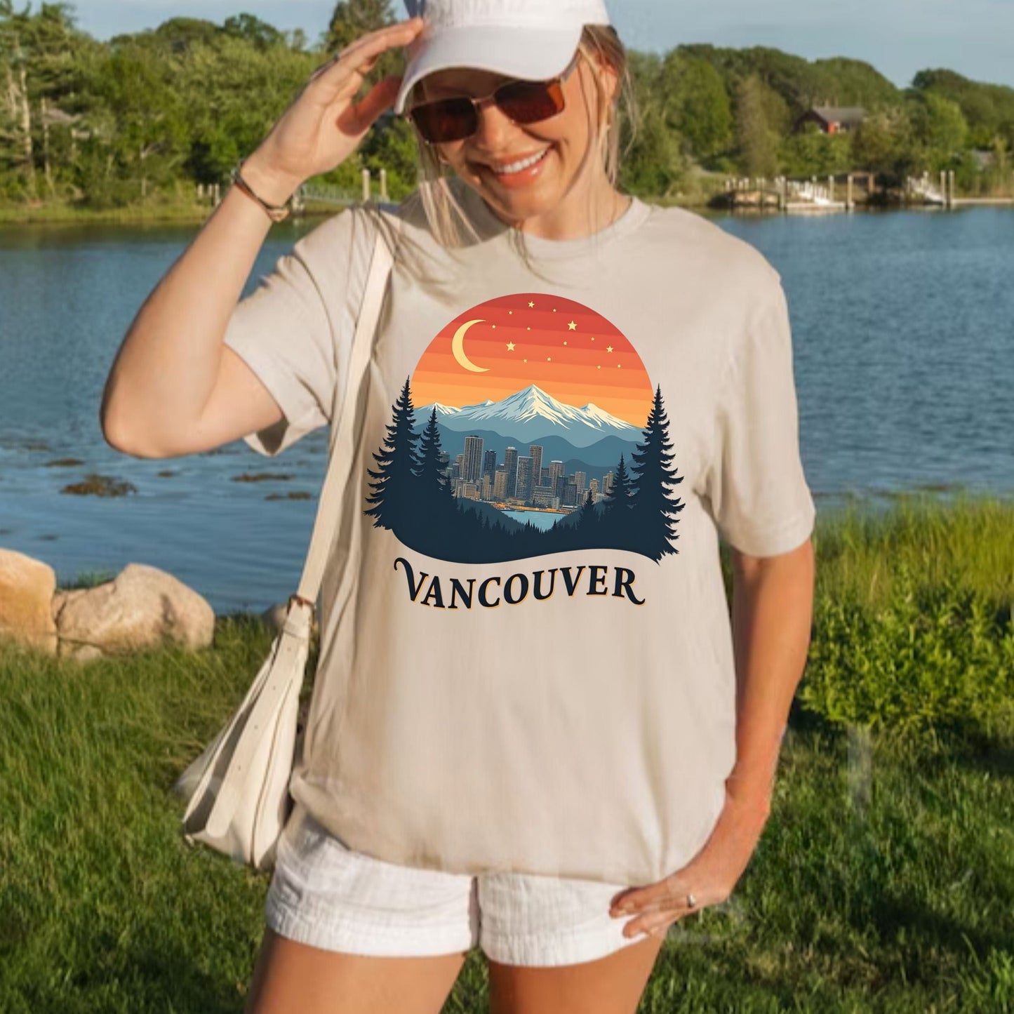 Mountain Glow, Vancouver Softstyle Tee