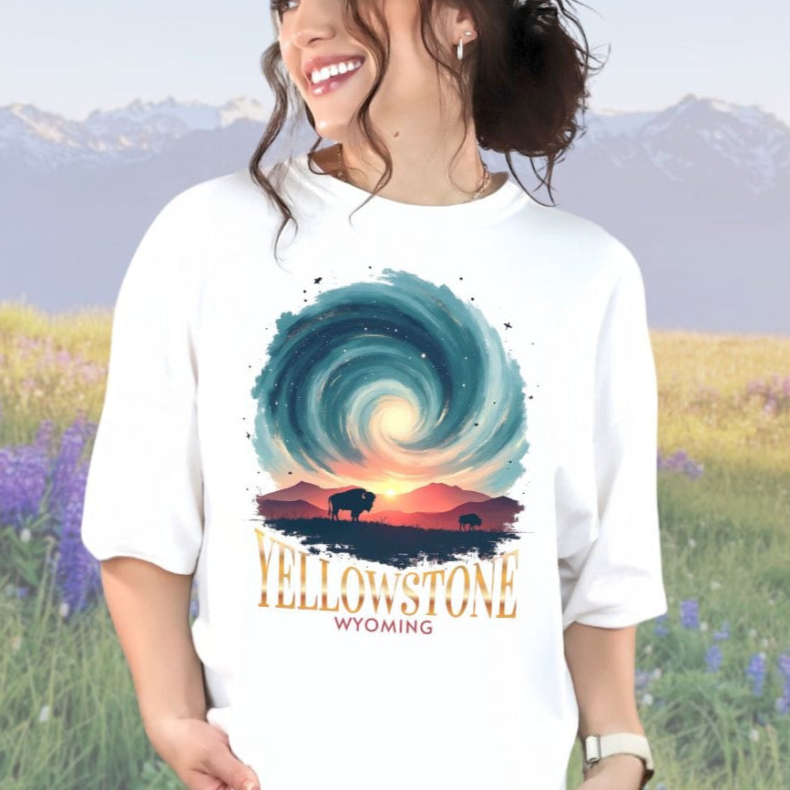 Cosmic Yellowstone Vintage Style Tee