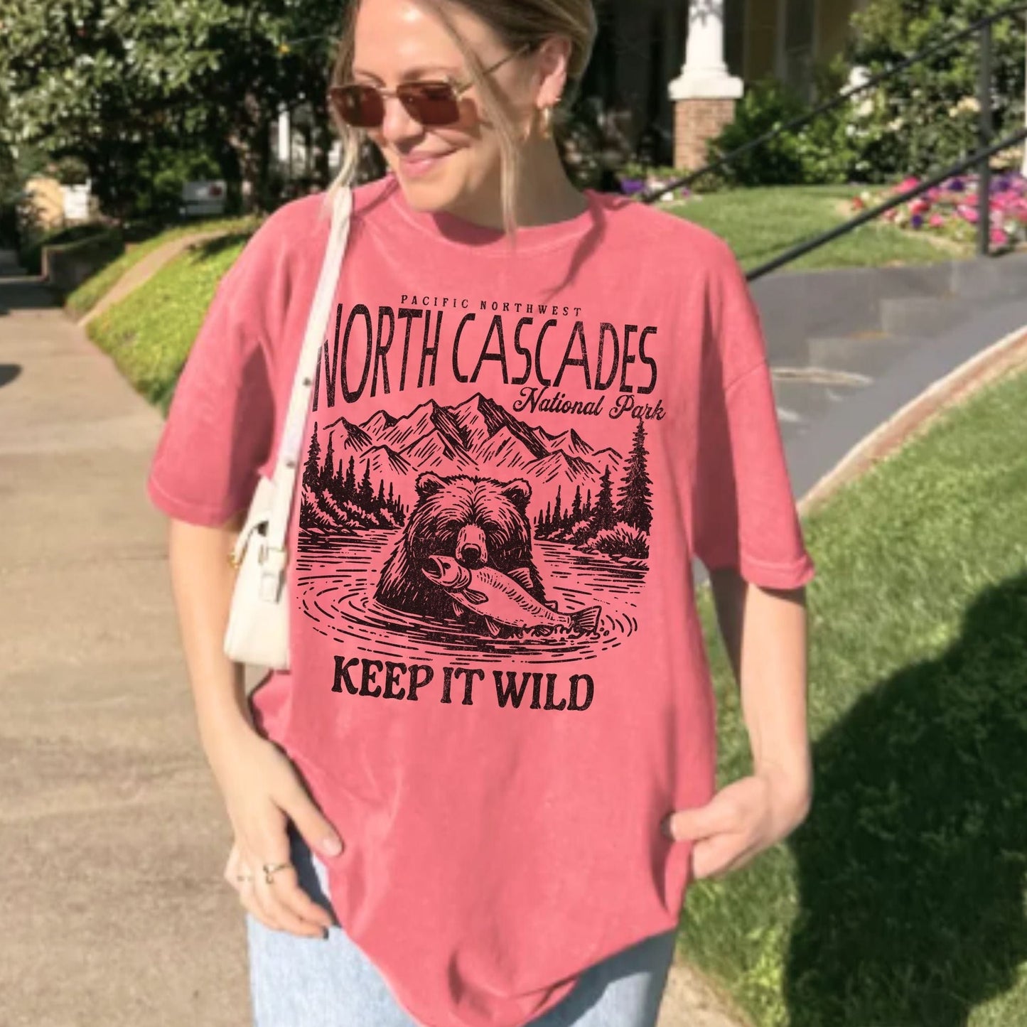 North Cascades NP Vintage Style Tee
