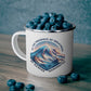 Vibrant Mount Rainier - Enamel Camping Mug