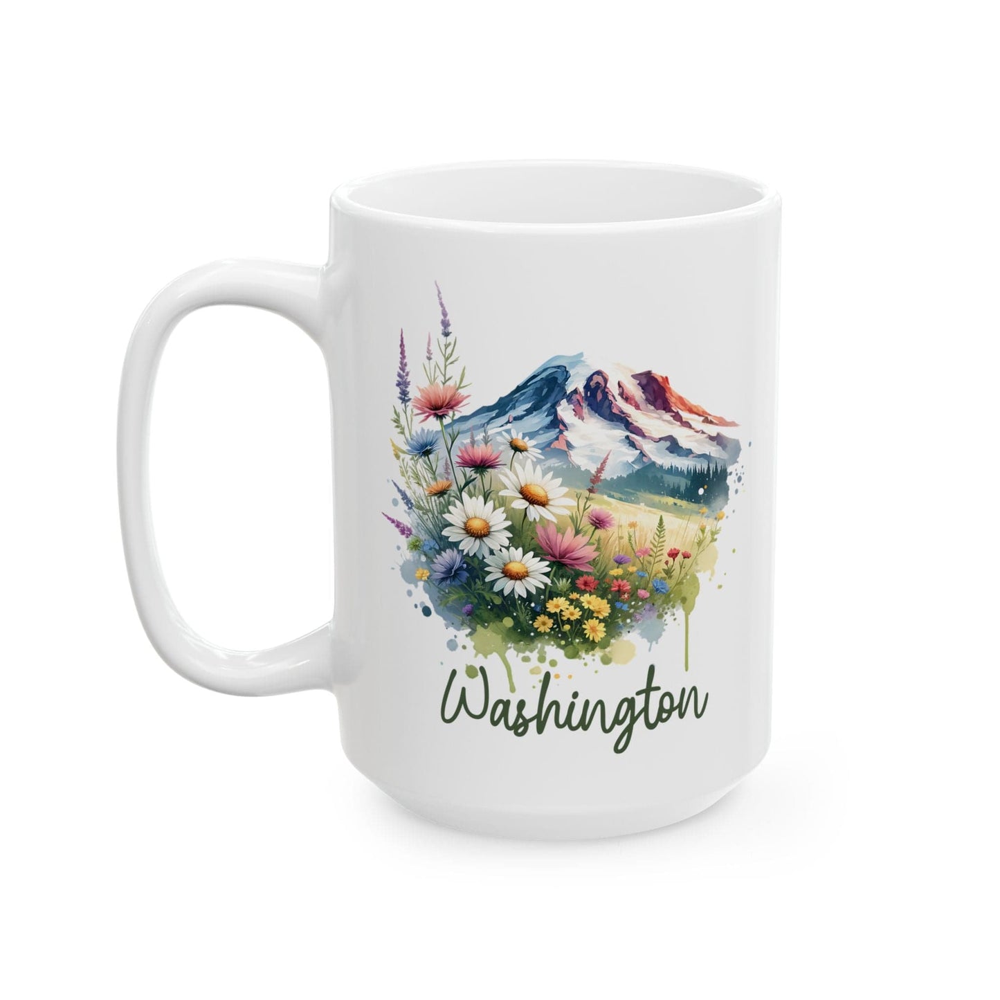 Watercolor Mt Rainier, Washington Mug