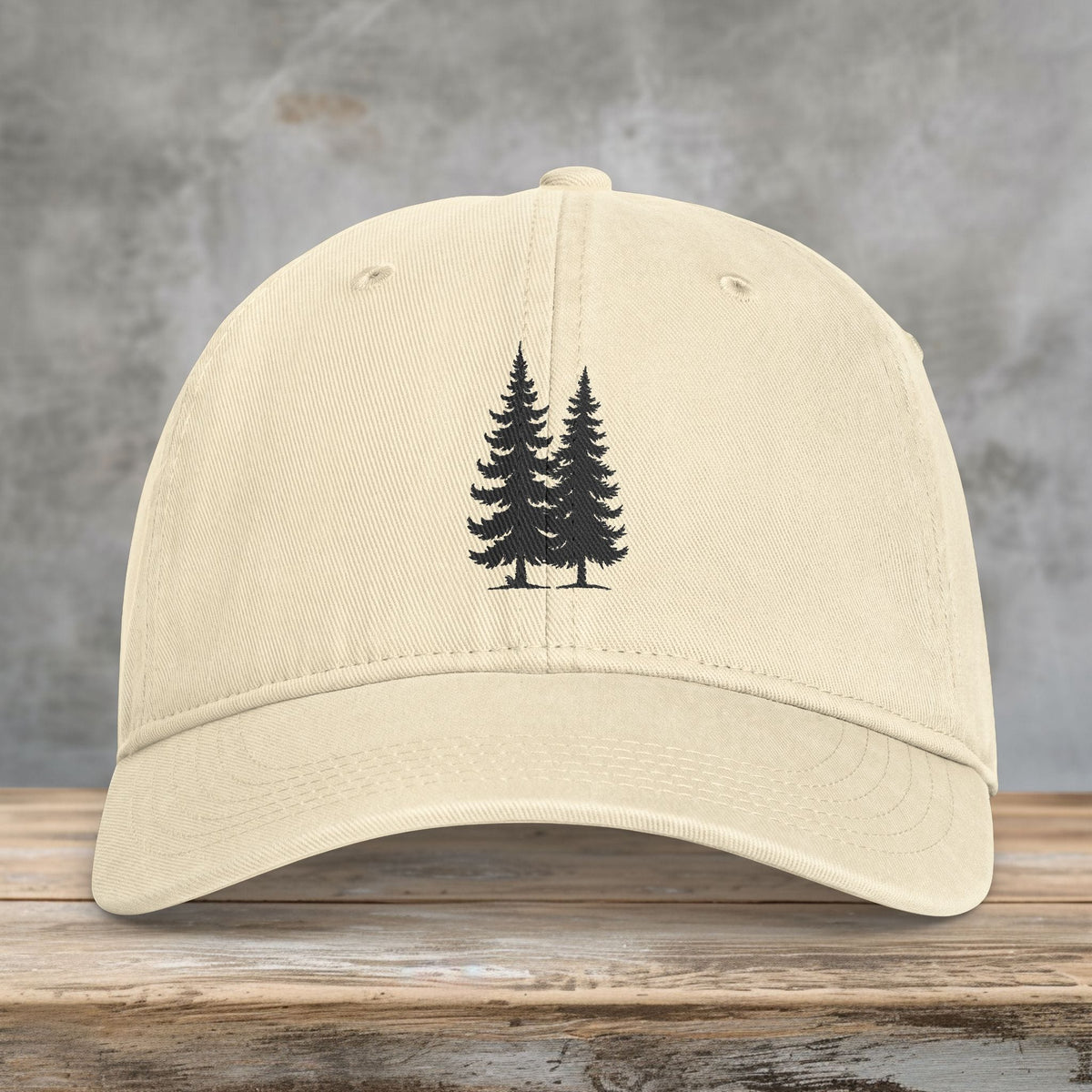 Evergreen Embroidered Comfort Colors Hat | PNW Forest Washed Cap