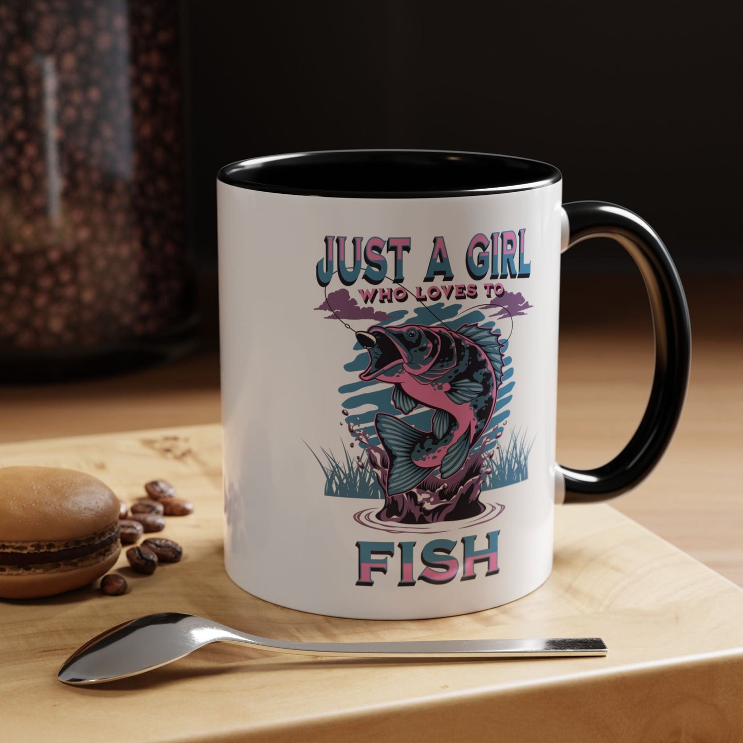 Just a Girl Who Loves to Fish, Ceramic Mug