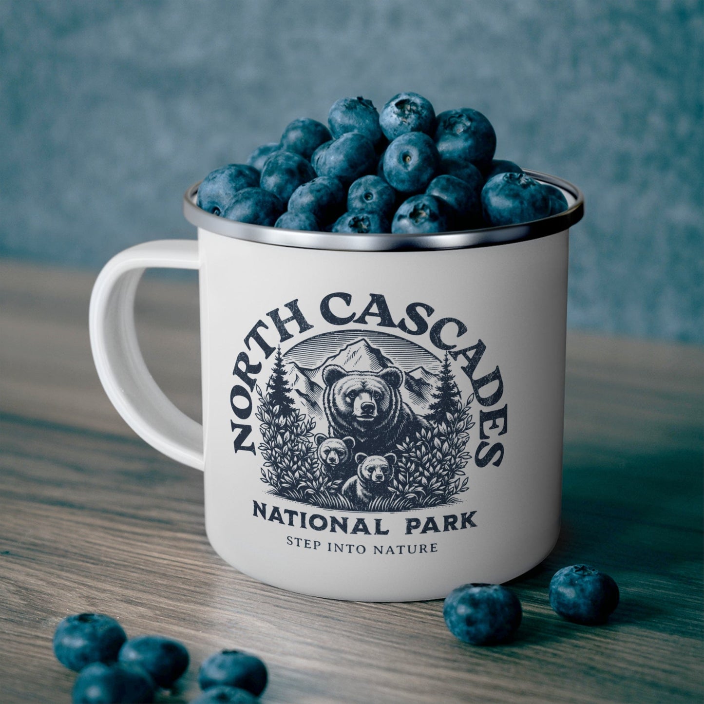 North Cascades National Park - Enamel Souvenir Mug