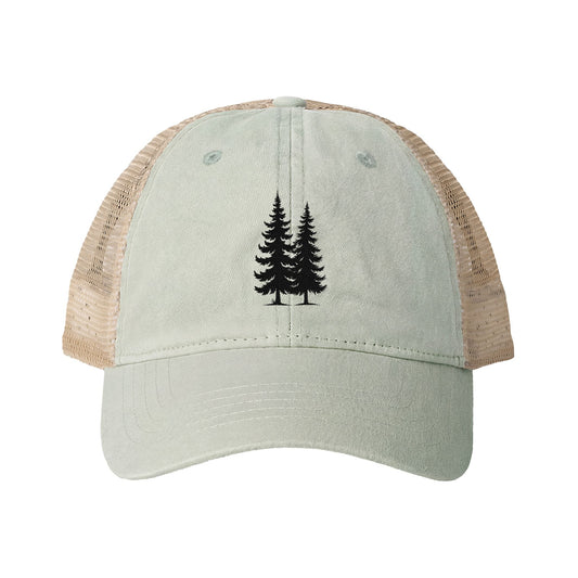 Evergreen Embroidered Ponytail Hat | Women’s PNW Forest Cap