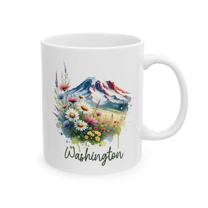 Watercolor Mt Rainier, Washington Mug
