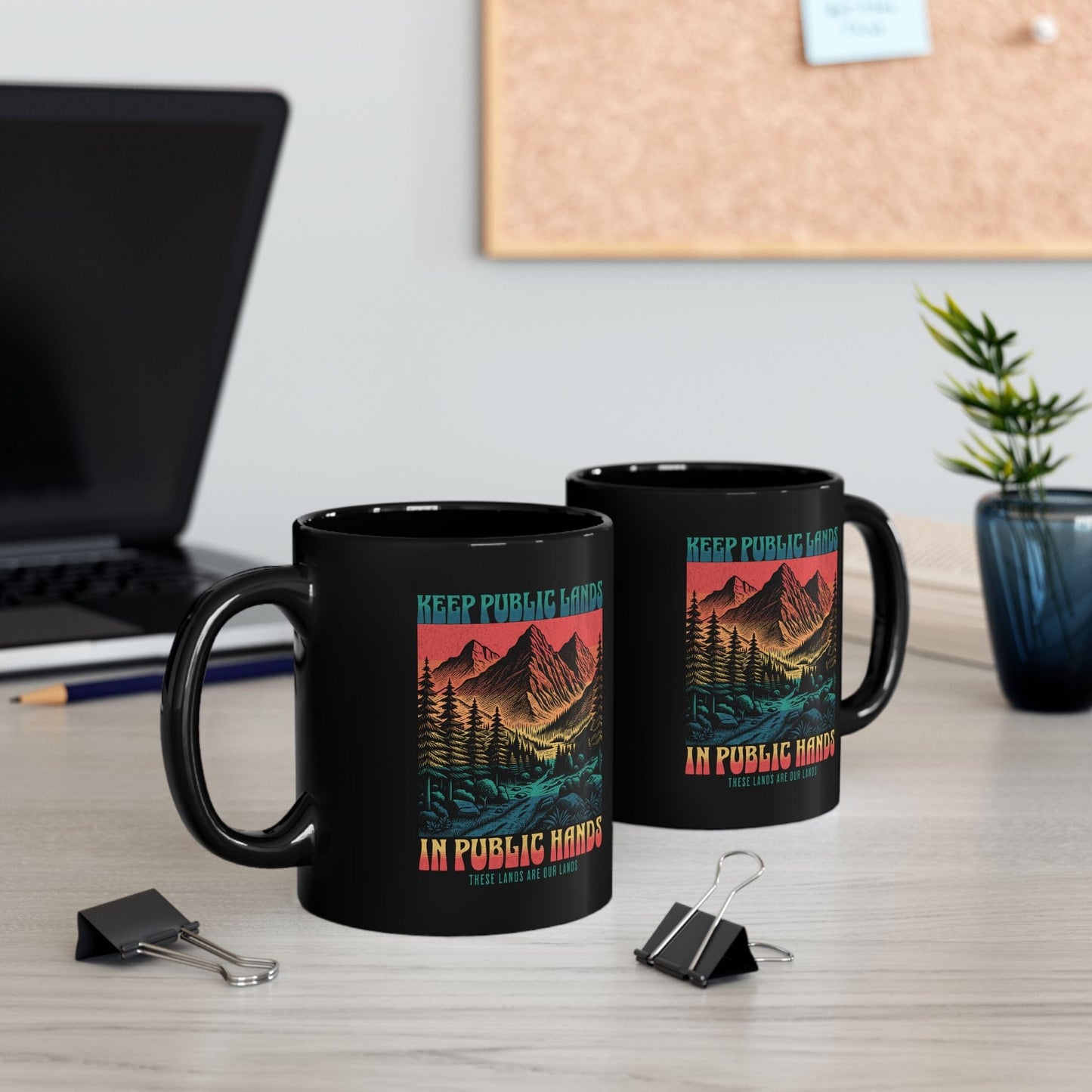 Keep Public Lands in Public Hands, Black Mug