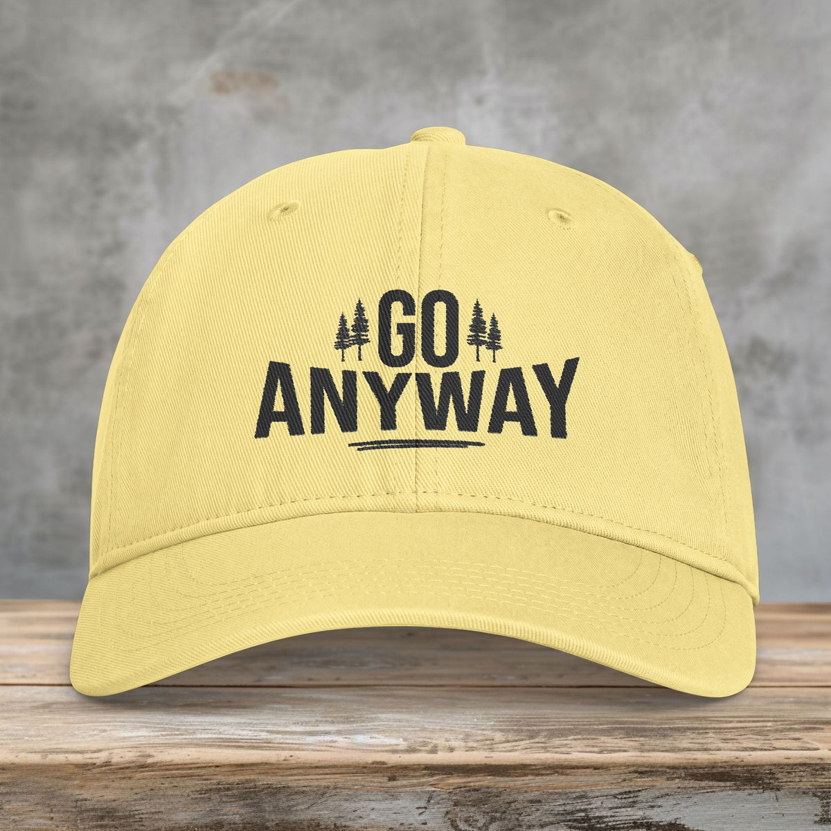 Go Anyway Embroidered Comfort Colors Hat | Women’s Washed Travel Cap