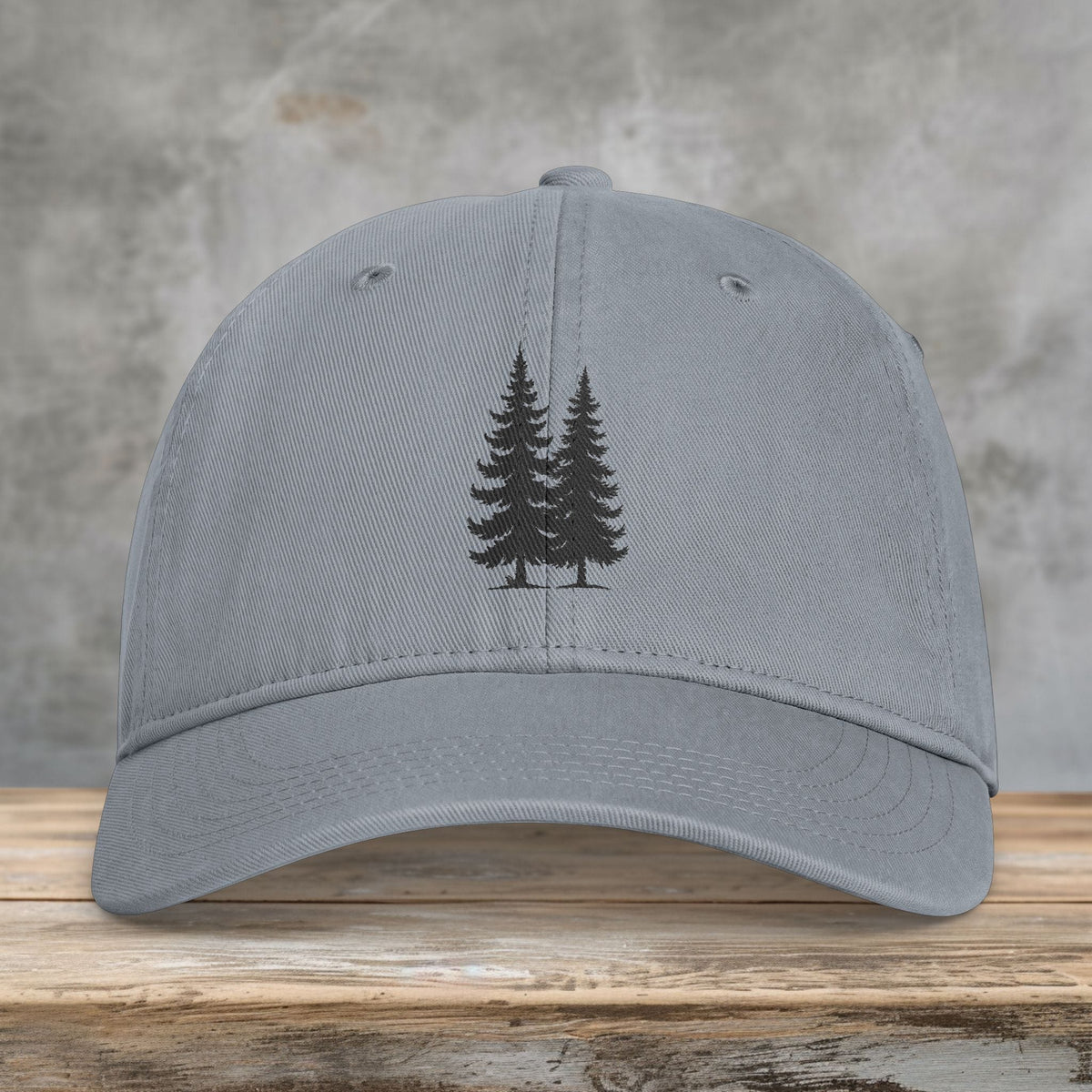 Evergreen Embroidered Comfort Colors Hat | PNW Forest Washed Cap