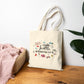 Seattle Washington Doodle Tote Bag | PNW Landmark Canvas Bag
