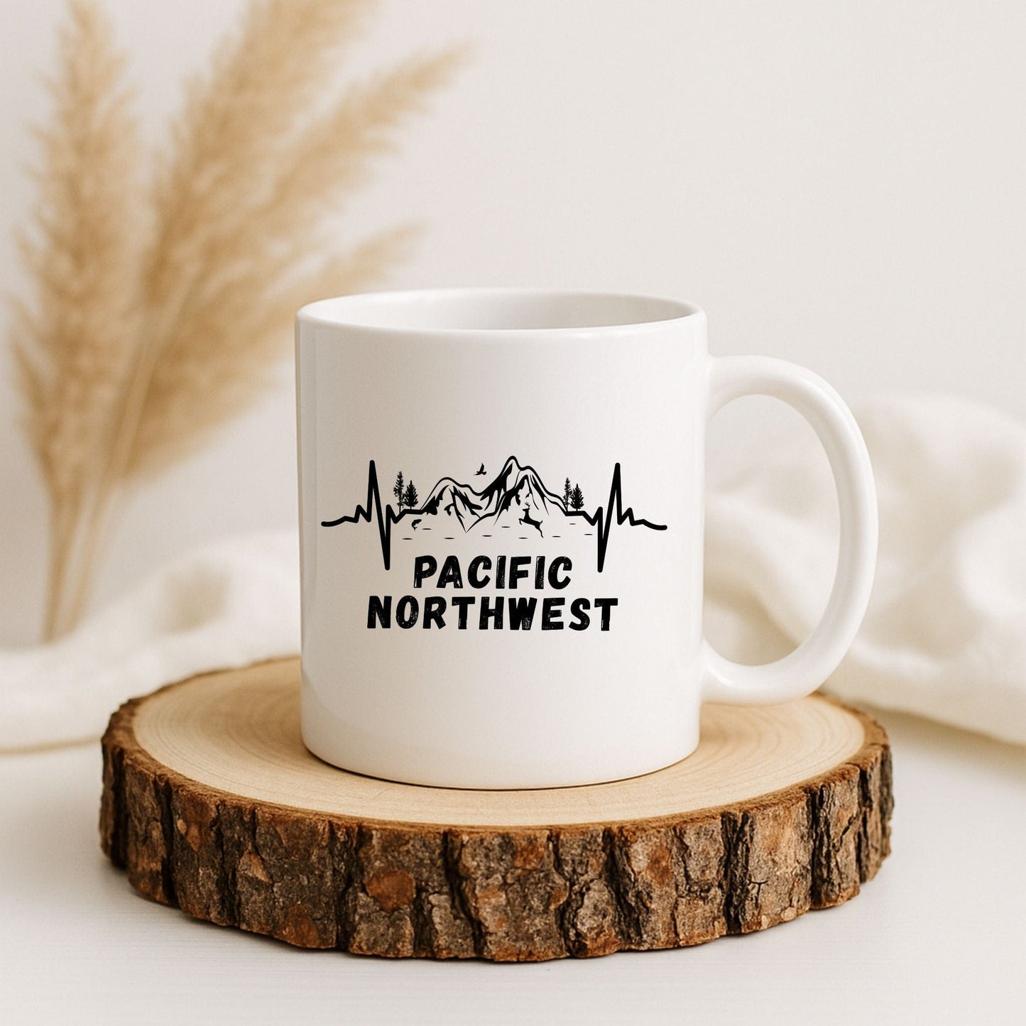 Pacific Northwest Heartbeat Coffee Mug