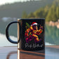Pacific Northwest Bigfoot Santa, Black Mug (11oz, 15oz)