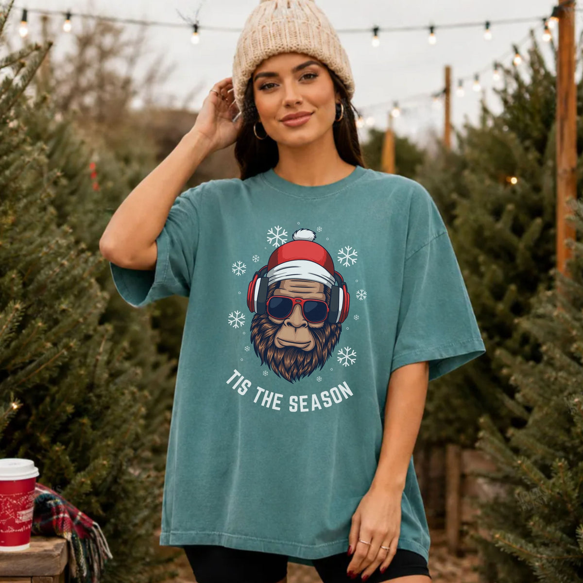 ’Tis the Season Bigfoot T-Shirt | Funny Sasquatch Holiday Tee