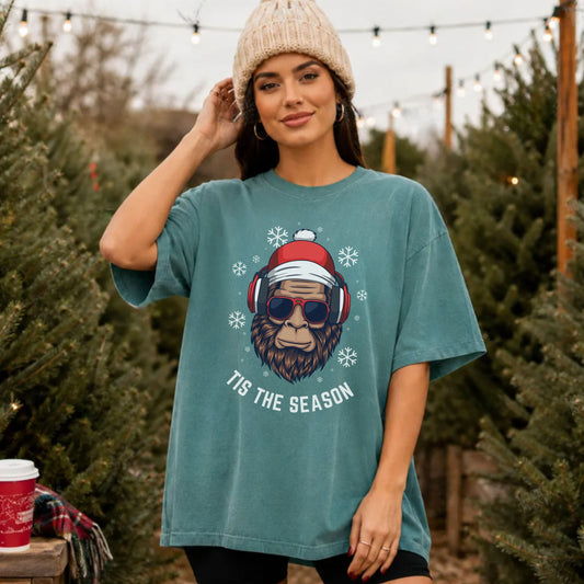 ’Tis the Season Bigfoot T-Shirt | Funny Sasquatch Holiday Tee