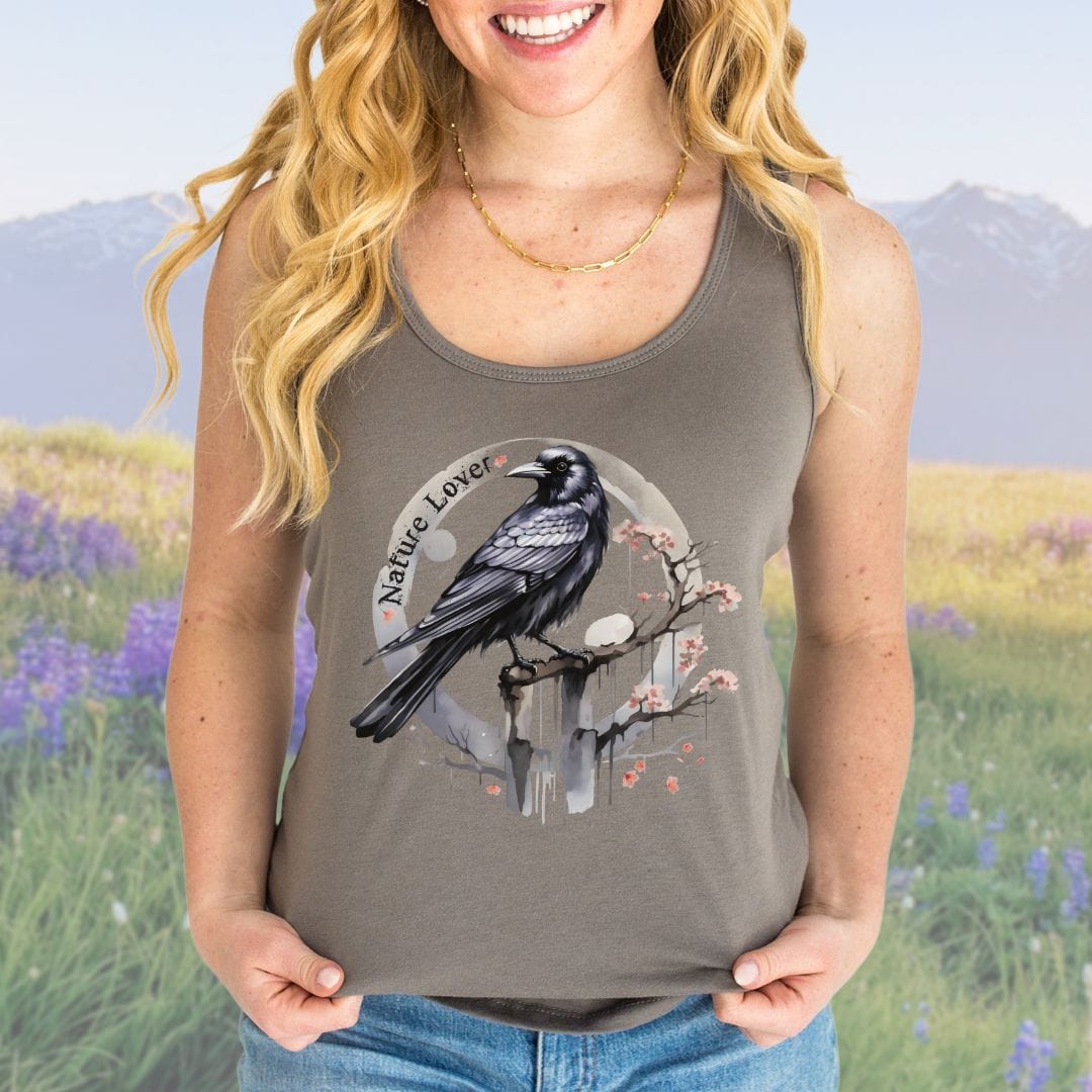 Nature Lover, Crow Tank Top