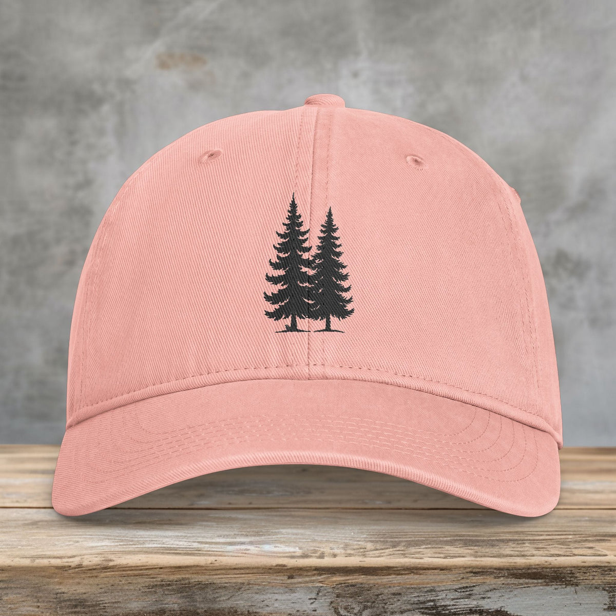 Evergreen Embroidered Comfort Colors Hat | PNW Forest Washed Cap