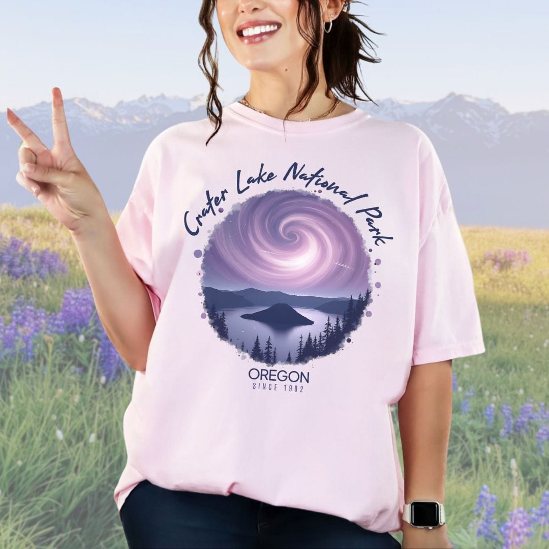 Cosmic Crater Lake, Vintage Style Tee