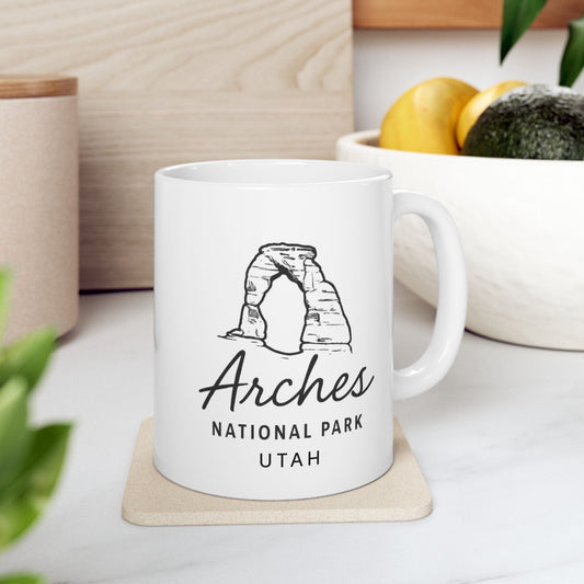 Arches National Park, White Ceramic Mug