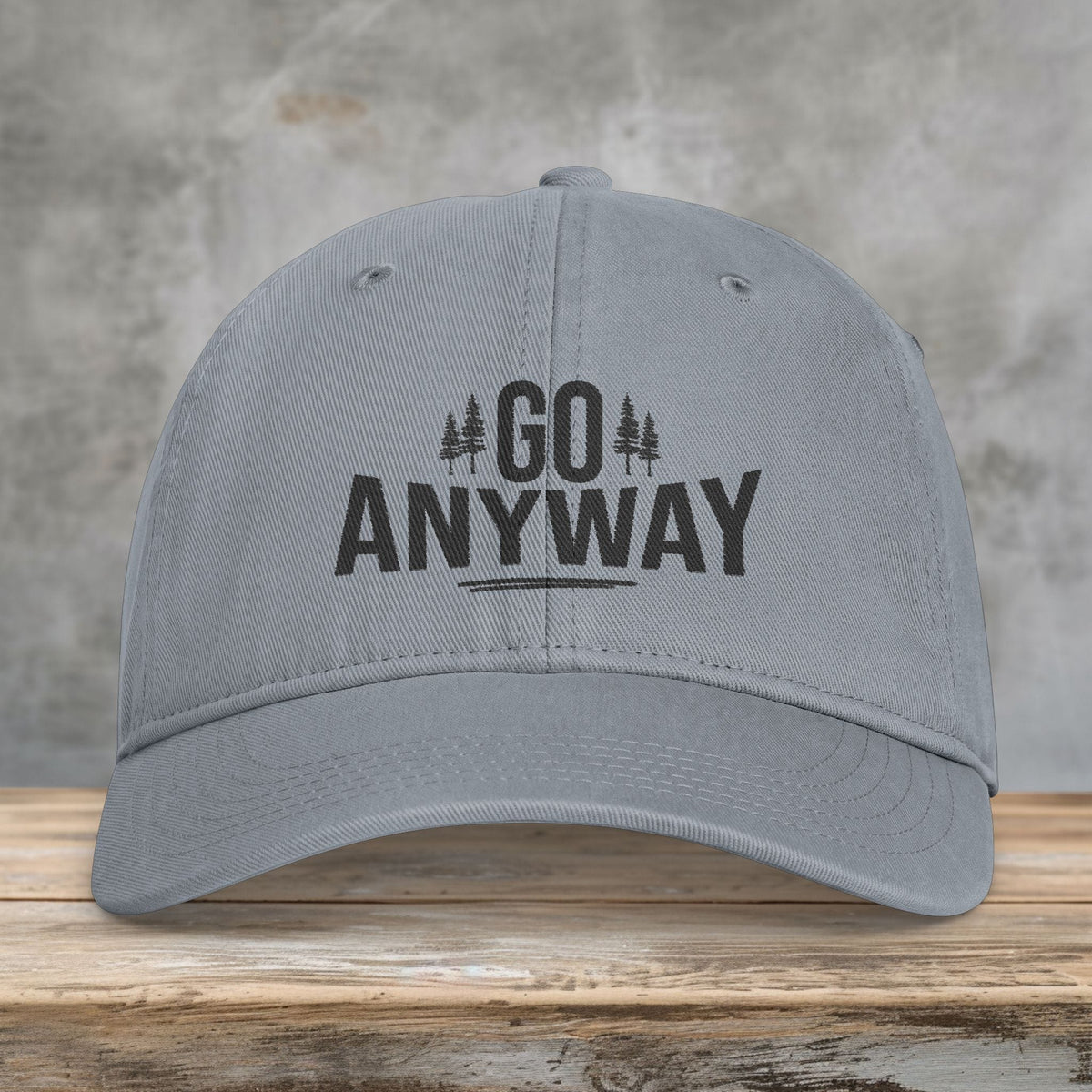 Go Anyway Embroidered Comfort Colors Hat | Women’s Washed Travel Cap