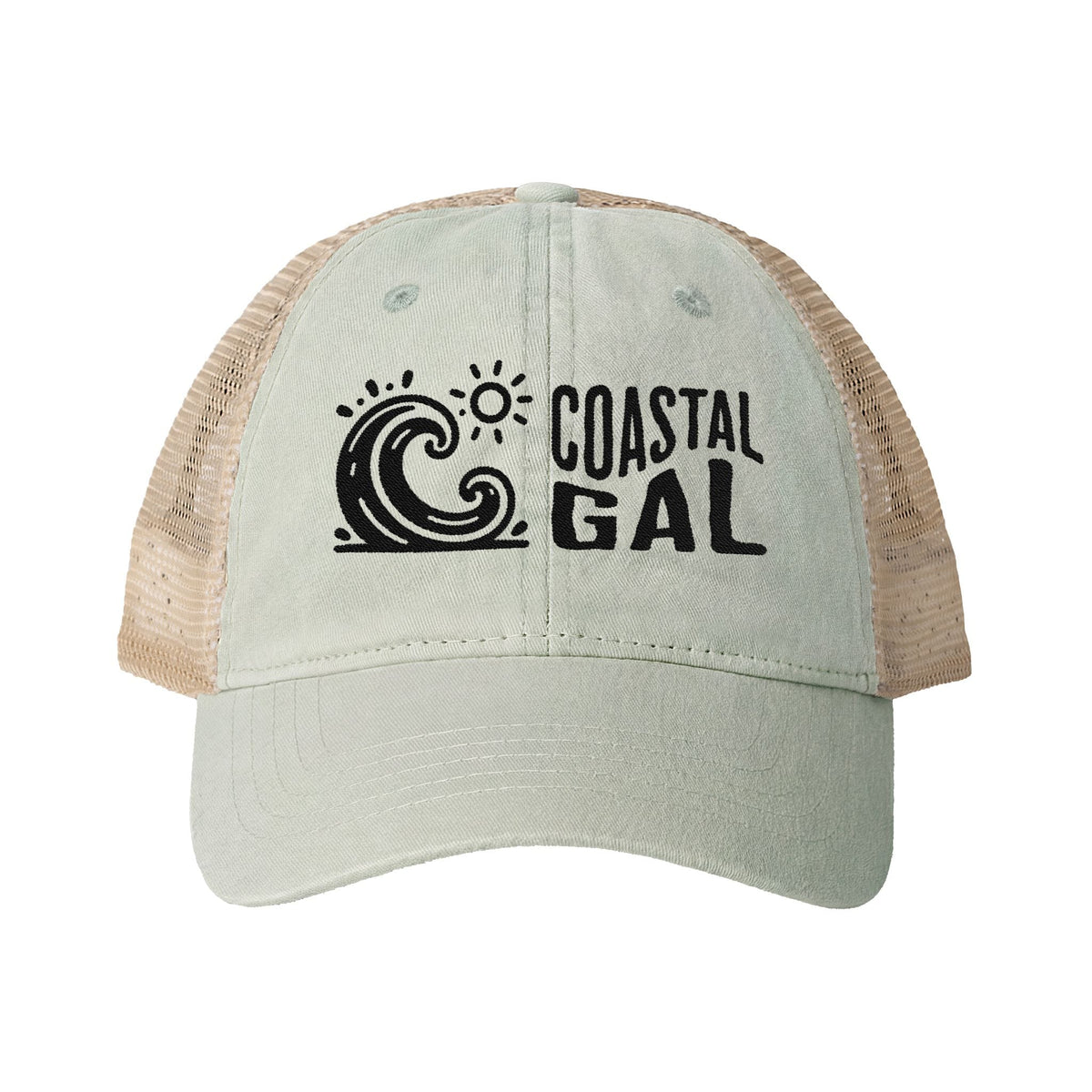 Coastal Gal Embroidered Baseball Cap | Infinity Her TESS Womens Coastal  Hat