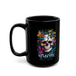 PNW Floral Butterfly Black Mug (11oz, 15oz)