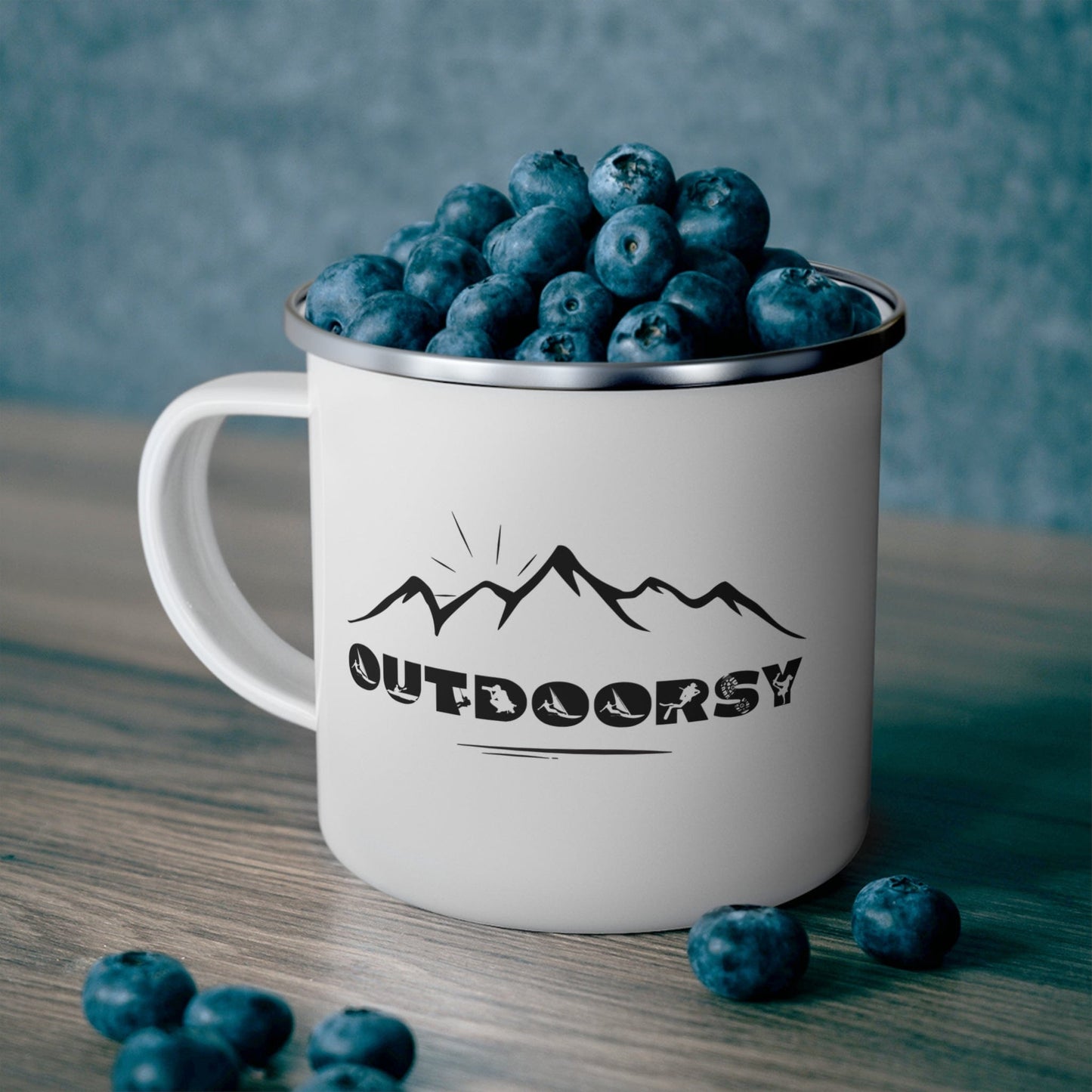 Outdoorsy - Enamel Camping Mug