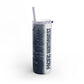 PNW Wildlife Blue Foggy Skies 20oz Skinny Matte Tumbler with Straw