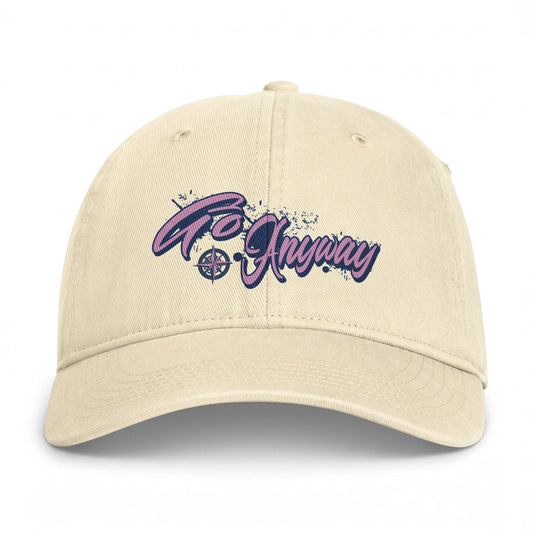 Go Anyway Comfort Colors Hat | Women’s Travel Adventure Cap