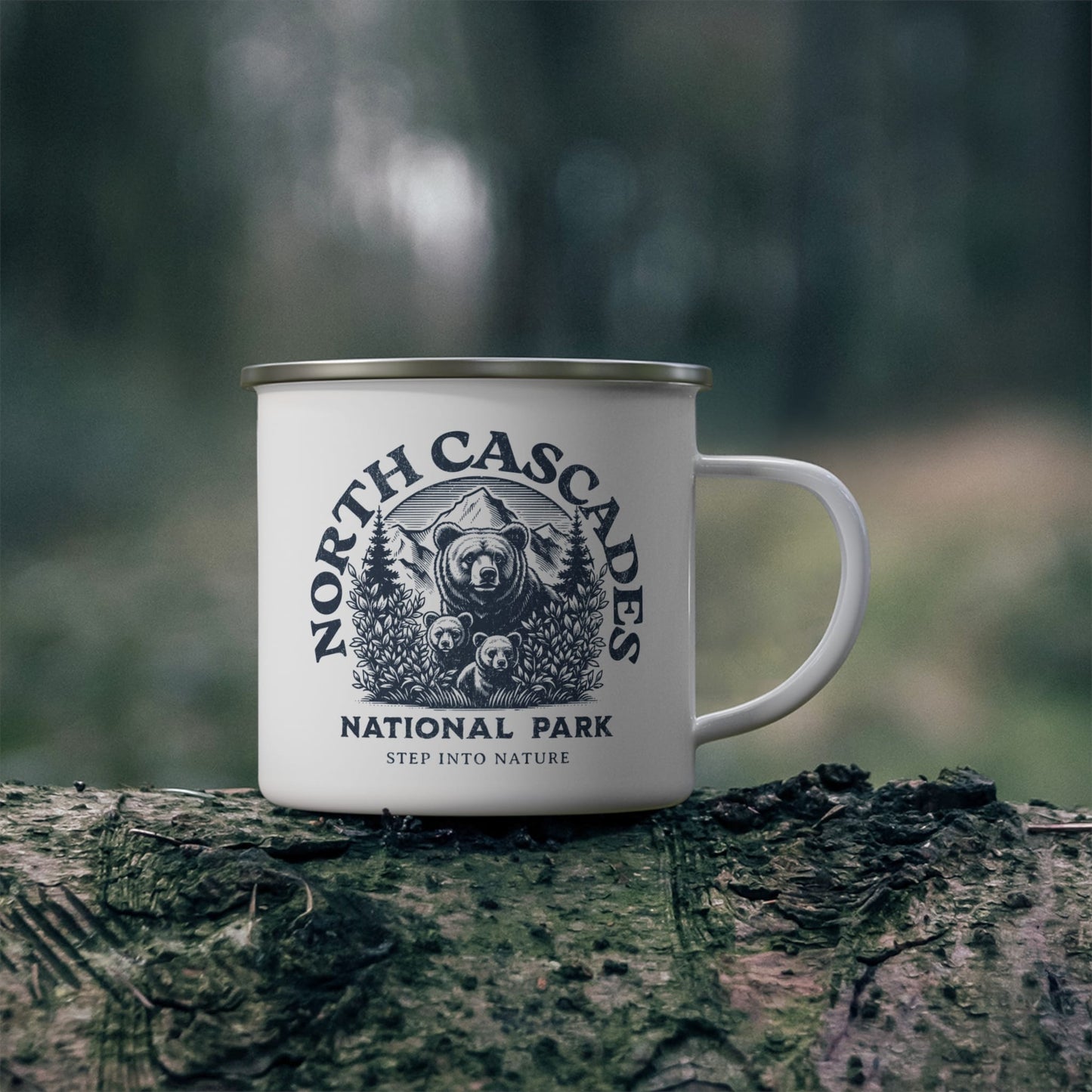 North Cascades National Park Enamel Camp Mug | Washington Gift