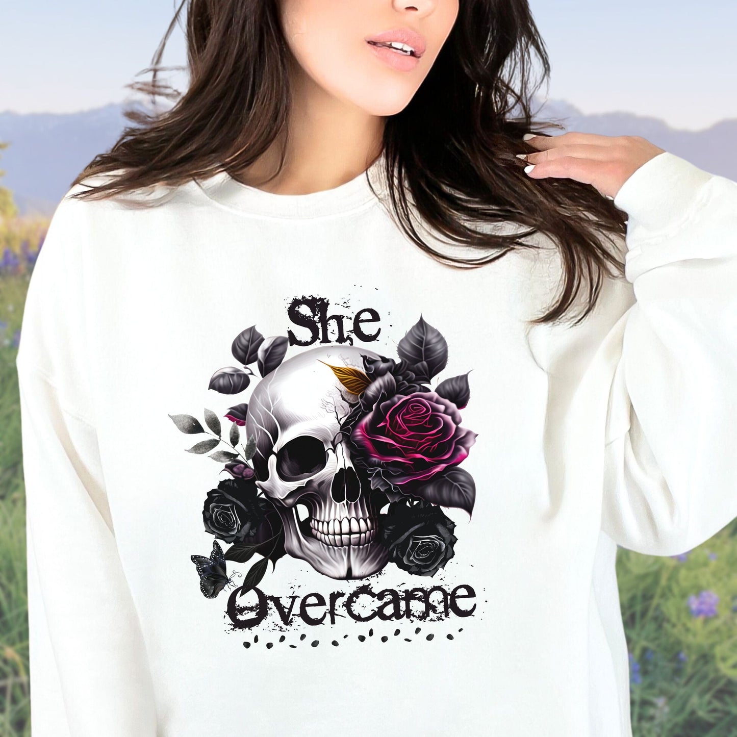 She Overcame, Softstyle Sweatshirt