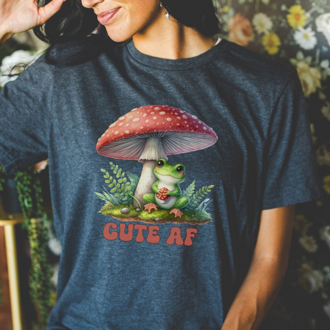 Cute AF Frog, Softstyle Tee
