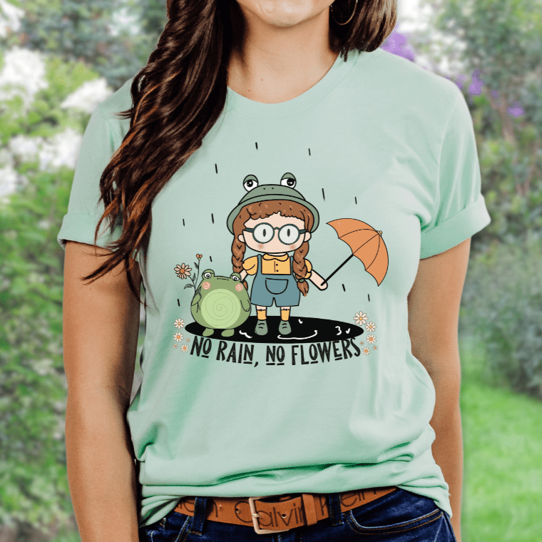 No Rain, No Flowers, Softstyle Tee