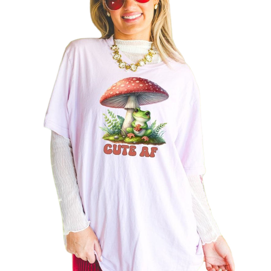 Cute AF Frog, Softstyle Tee