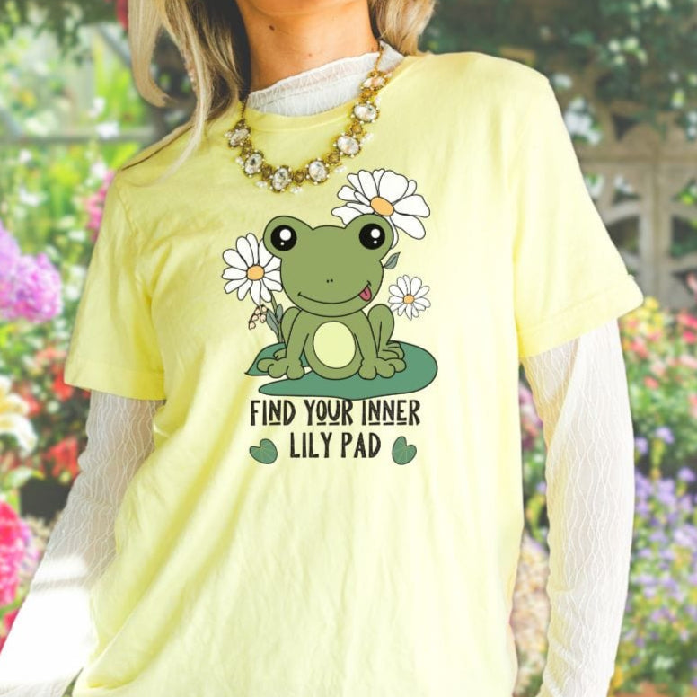 Find Your Inner Lily Pad, Frog Softstyle Tee