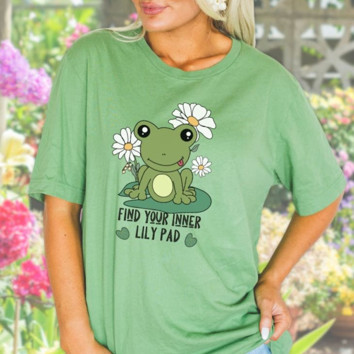 Find Your Inner Lily Pad, Frog Softstyle Tee