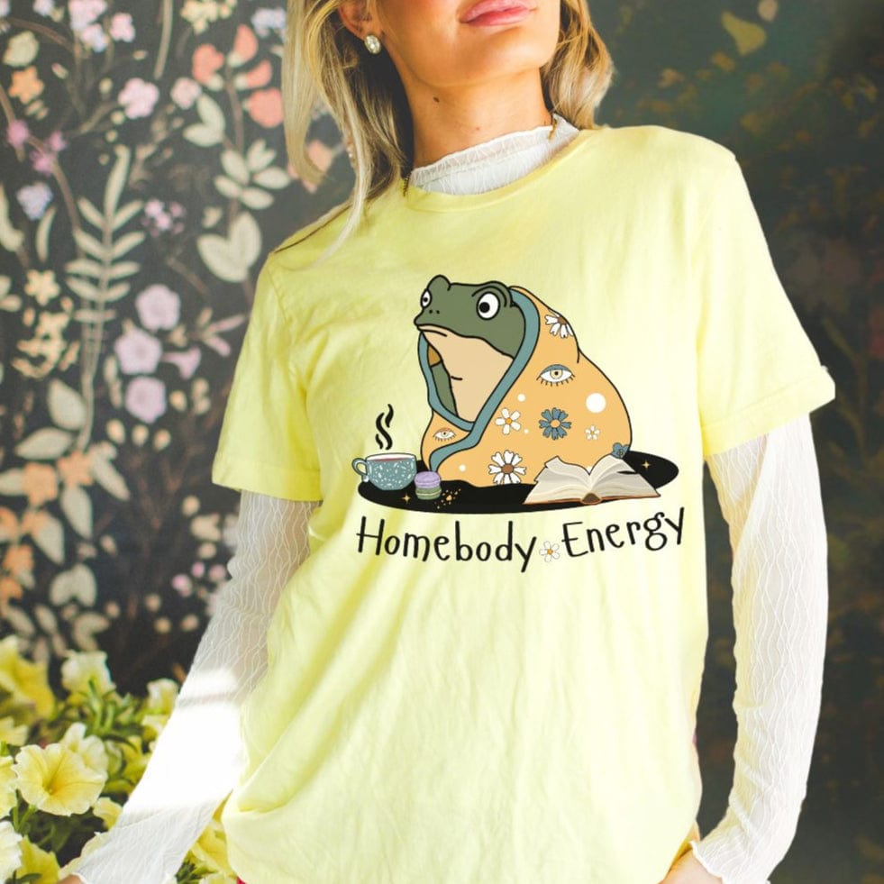Homebody Energy Frog, Softsyle Tee