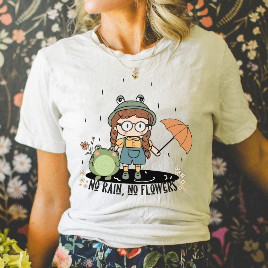 No Rain, No Flowers, Softstyle Tee