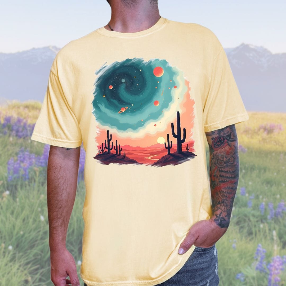 Galactic Oasis, Vintage Style Tee