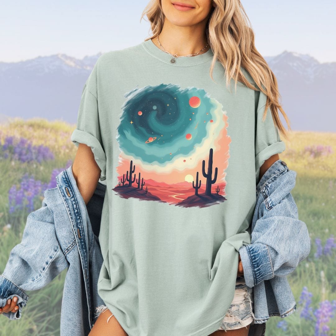 Galactic Oasis, Vintage Style Tee