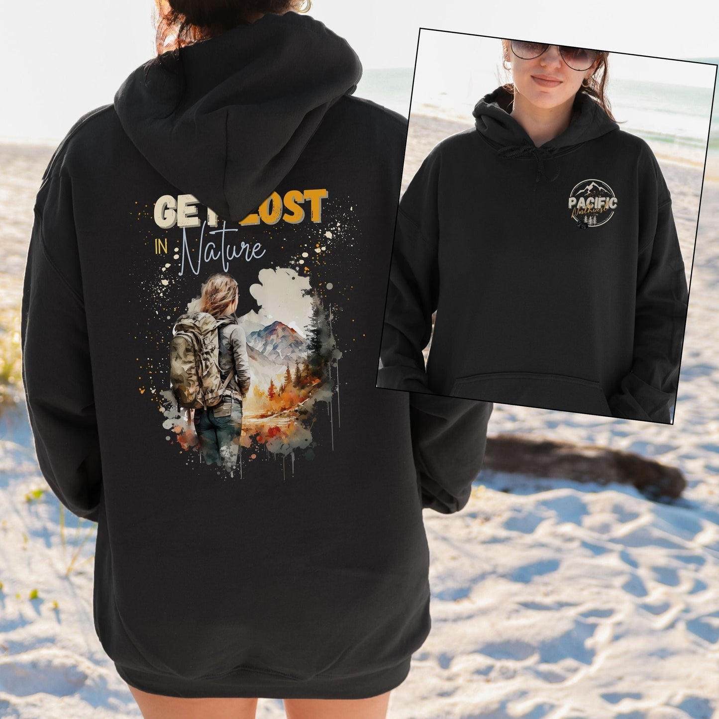 Get Lost, Pacific Northwest Softstyle Hoodie