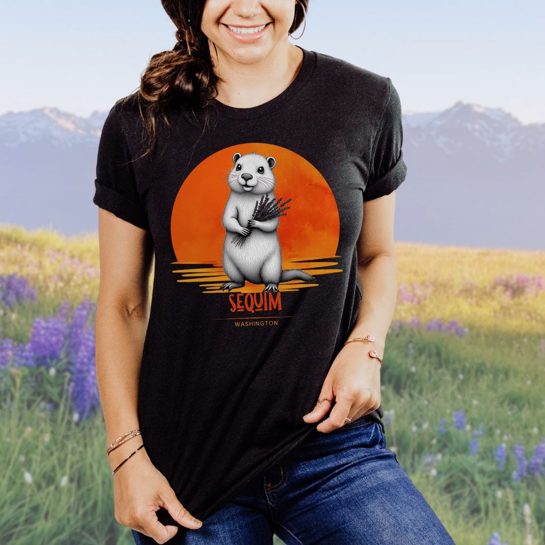 Sequim Marmot Sunset, Softstyle Tee