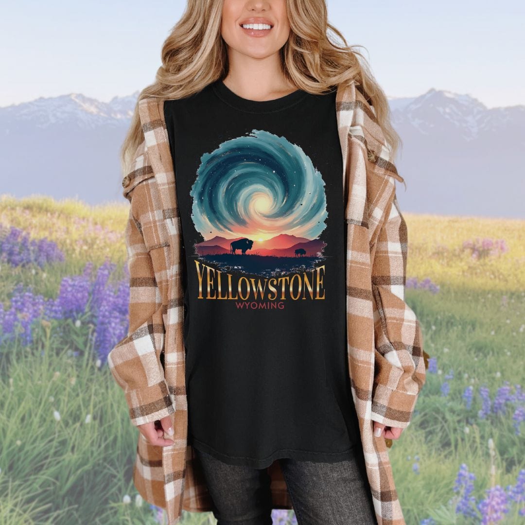 Cosmic Yellowstone Vintage Style Tee