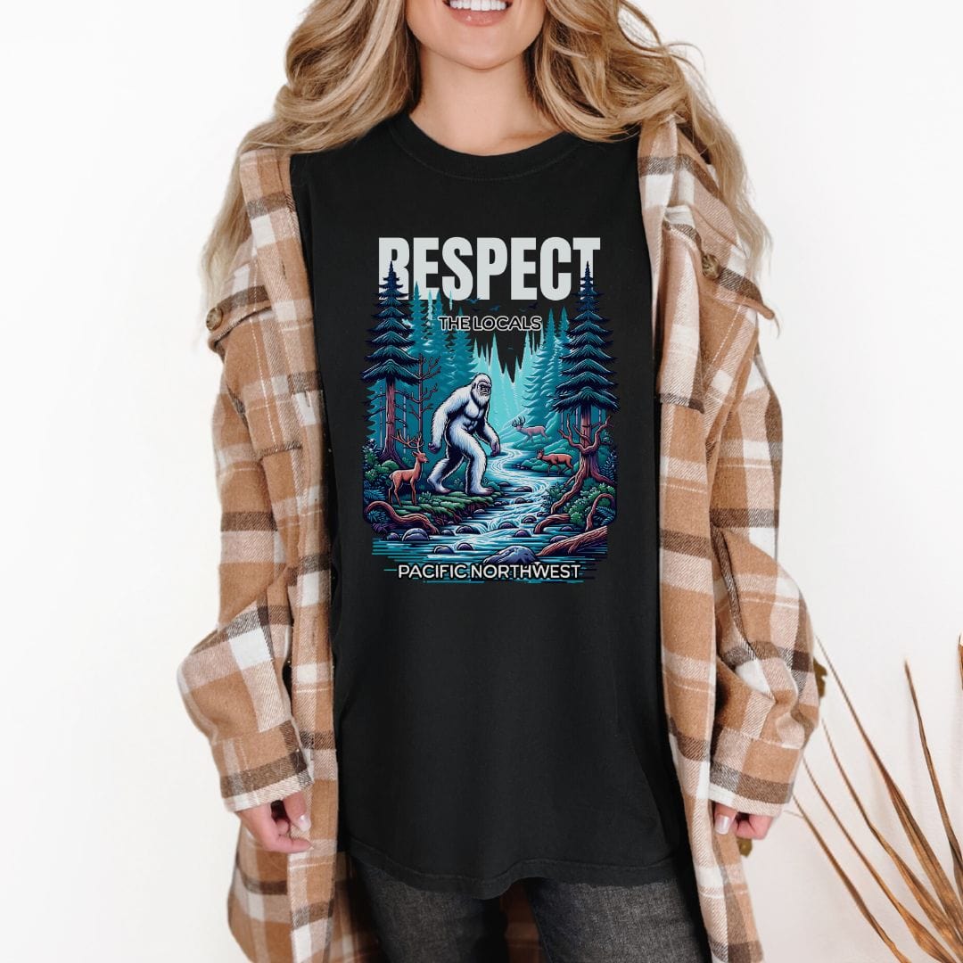 Respect the Locals, Bigfoot Edition, Vintage Style Tee