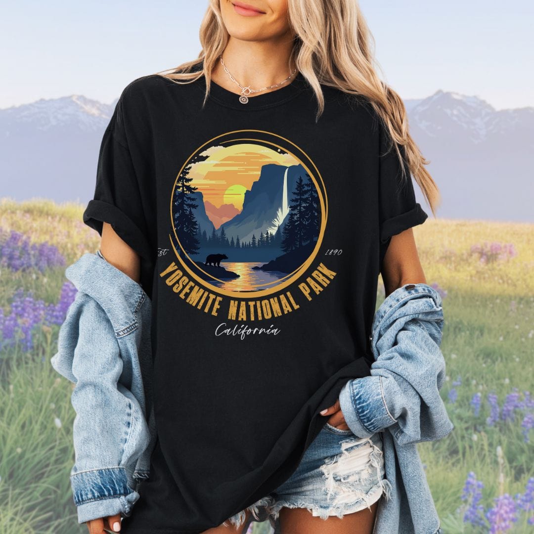 Golden Yosemite NP, Vintage Style Tee